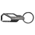 Jeep Gladiator Laser Etched Topographic Black Carabiner Style Snap Hook Metal Key Chain Official Licensed 3 75 In X 1