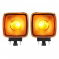Hecasa Pair Turn Signal Lights Compatible With 1990-2009 Chevrolet Kodiak Gmc Topkick Replacement For P N 15148648 Lamp Side
