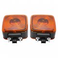 Hecasa Pair Turn Signal Lights Compatible With 1990-2009 Chevrolet Kodiak Gmc Topkick Replacement For P N 15148648 Lamp Side