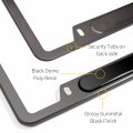 Ipick Image Made For Ford Focus St Black Insert Gunmetal Chrome Stainless Steel License Plate Frame
