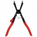Akozon Car Repair Hand Tool Universal Hose Clamp Plier Metal Textured Jaws Short Handle Extended Elbow 