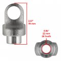 Caltric Front Drive Shaft Output Yoke Compatible With Suzuki King Quad 250 Ltf4wdx 1996 1997 1998 Joint