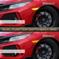 Sequential Turn Signal Vipmotoz Full Amber Led Front Side Marker Light Lamp For 2016-2021 Honda Civic Driver Passenger