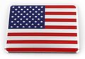 Usa American Embossed Stainless Steel Metal Flag 3 X3 5 Color 