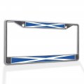 Fastasticdeals Metal Insert License Plate Frame Flag Of Scotland A Weatherproof Car Accessories Chrome 2 Holes Solid 