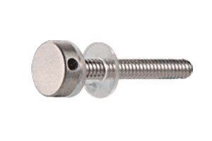 Brushed Stainless Standoff Cap Assembly For 1 2 In Bases Cap12bs 316 Steel Hex Shape