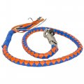 Dream Apparel 42 Leather Motorcycle Get Back Whip For Handlebar Fringed Biker Blue And Orange 