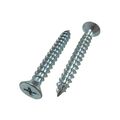 10 X 1 25 In Zinc Plated Flat Head Phillips Sheet Metal Screws Box Of 100 