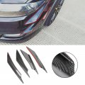4pcs Universal Car Front Bumper Fins Body Splitter Spoiler Canards For Sedan Coupe 2 Door 4