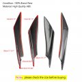 4pcs Universal Car Front Bumper Fins Body Splitter Spoiler Canards For Sedan Coupe 2 Door 4