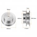 Harfington Single Groove Pulley 5mm Fixed Bore 40mm Outer Diameter Aluminum Alloy With Hex Wrench For Drilling Machine 6mm Pu