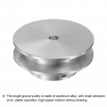 Harfington Single Groove Pulley 5mm Fixed Bore 40mm Outer Diameter Aluminum Alloy With Hex Wrench For Drilling Machine 6mm Pu