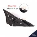 Spieg Ho1320284 Driver Side Mirror Replacement For Honda Civic Ex Ex-l 2016-2019 Power Heated Paintable White 5pin Lh