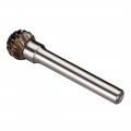 Uxcell Double Cut Tungsten Carbide Rotary File 15 32-inch Head 6mm Shank Ball Shaped