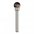 Uxcell Double Cut Tungsten Carbide Rotary File 15 32-inch Head 6mm Shank Ball Shaped