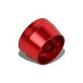 Dna Motoring Ft-1-9023-10-rd 10 An An-10 5 8 In Weld On Flare Bung Aluminum Anodize Fitting Red 