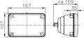 Hella 003177821 164x103mm H1 High Beam Halogen Conversion Headlamp Kit White 