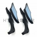 Httmt Black Motorcycle 8mm 10mm Teardrop Side Rear View Mirrors Compatible With Cruiser Chopper