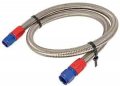 Jegs Pro-flo 200 Stainless Steel Braided Hose Assembly -6 An 6 Feet Long Inner Braid Seamless Nitrile Tube Nhra Accepted Blue 