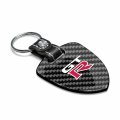 Ipick Image Made For Nissan Gt-r Real Black Carbon Fiber Large Shield-style Key Chain