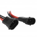 Headlight Splitter Wire 12v To 24v H11 Or H8 2 Way Wiring Harness Male Female For Fog Lamp High Low Beam Dual Quad Projector