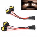 Headlight Splitter Wire 12v To 24v H11 Or H8 2 Way Wiring Harness Male Female For Fog Lamp High Low Beam Dual Quad Projector