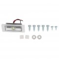 Ocpty Rear Bumper Roll Pan Fit For 1982-1993 Chevrolet S10 1982-1990 Gmc S15 1991-1993 Sonoma With License Plate Lights Texture