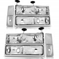 Aintier Automotive Headlight Assemblies Fit For Chevrolet Blazer 1992-1993 For C1500 1988-1993 Suburban C2500