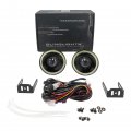 White Led Halo Fog Lamp Driving Light Kit Compatible With 1993-1997 Ford Ranger Splash
