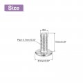 Uxcell M4x10mm Flat Round Head Phillips Screws 10pcs 304 Stainless Steel Drive Machine Full Thread Bright Finish Furniture