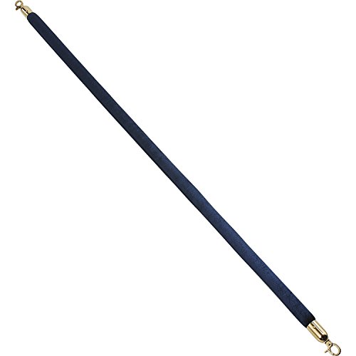 Velour Rope 59 With Ends For Portable Gold Post Blue