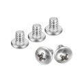 10-24x1 4 Pan Head Machine Screws 304 Stainless Steel Screw Phillips Drive Fully Threaded Bright Finish Pack Of 10 