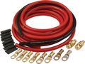 Battery Cable Kit 57-011 2 Gauge Copper Cables With Side Mount Terminals And Heat Shrink 15 Ft Red Black 