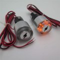 Httmt- 7 8 Universal Motorcycle Grip Bar End Amber Led Turn Signal Side Marker Light P N Xh5033-sr