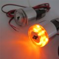Httmt- 7 8 Universal Motorcycle Grip Bar End Amber Led Turn Signal Side Marker Light P N Xh5033-sr