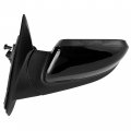 Glossy Black Side Mirror Power Heated Turn Signal Light Puddle Lamp Compatible With 2016-2019 Ford Explorer Replacement For