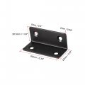 Uxcell Corner Brace Angle Bracket Fastener Stainless Steel L Shape 26 5mmx26 5mmx60mm Black With Screws 2 Pcs