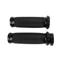 25mm 1 Black Handle Bar Grips Motorcycle Hand Handlebar Universal Replacement For 2003 Harley-davidson Dyna Super Glide 
