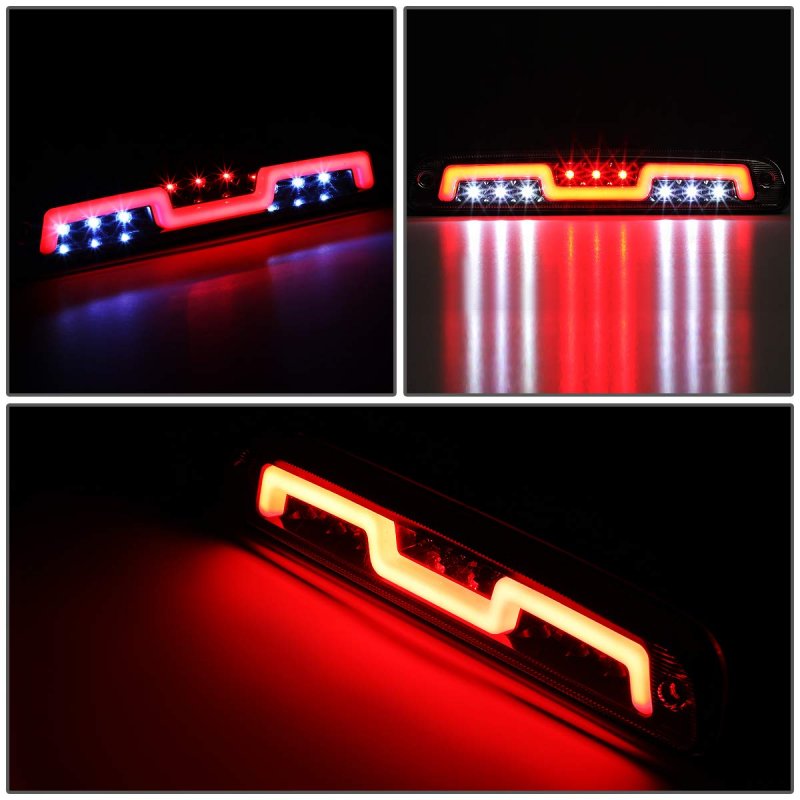 Smoked Lens Red Led Third Brake Light High Mount Stop Lamp For 1993 To 2011 Ranger 3bl-ztl-002-sm Sequential Pattern Cargo