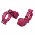 2pcs Red Motorcycle Rearview Mirror Bracket Holder 