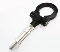Cuztom Tuning Fit Front Rear Black Folding Screw On Type Twoing Tow Hook Compatible With 2000-2009 Honda S2000 S2k 2004-08