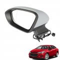 Front Left Driver Side View Mirror For 2016 2017 2018 2019 Cruze Heated Power Glass Manual Folding 5 Pins Replacement 39125815 