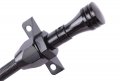Jegs Flexible Braided Transmission Dipstick Fits Gm 4l60e Transmissions Firewall Mount Black Stainless Steel Hose Billet 