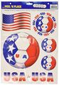 Beistle Peel N Place Stickers 12-inch By 17-inch United States 
