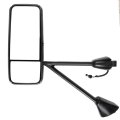 Truck Side Hood Mirror Left Driver Tuck Car Fit For 2008-2016 Kenworth T660 T600 T370 T270 T800 Black Housing Power Adjusted 