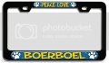 Peace Love Boerboel Dogs Pets 3d Metal License Plate Frame Universal Fit For Auto Suv And Truck Tag Holder 12 X 6 In Heavy Duty 