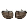 Green-l Front Led Turn Signals Light With Clear Lens Fit For Honda Goldwing Gl1800 2001-2017 Smoked 