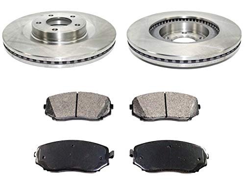 Front Semi Metallic Brake Pads And Rotor Kit For 2007-2014 Ford Edge