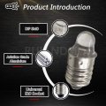 Ruiandsion 4pcs E10 Led Bulbs 3v 0 1w 3000k Warm White For Torchlight Flashlight Torch Lights Negative Earth