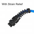 Uxcell Pg7 Cable Gland Waterproof Nylon Joint Adjustable Locknut With Strain Relief For 3-6 5mm Dia Wire 16pcs